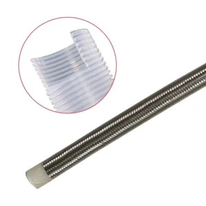 Durable Inner Smooth Outer Corrugated PTFE Pipe for High-Temp Fluids