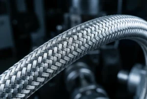 a premium automotive stainless steel braided brake hose