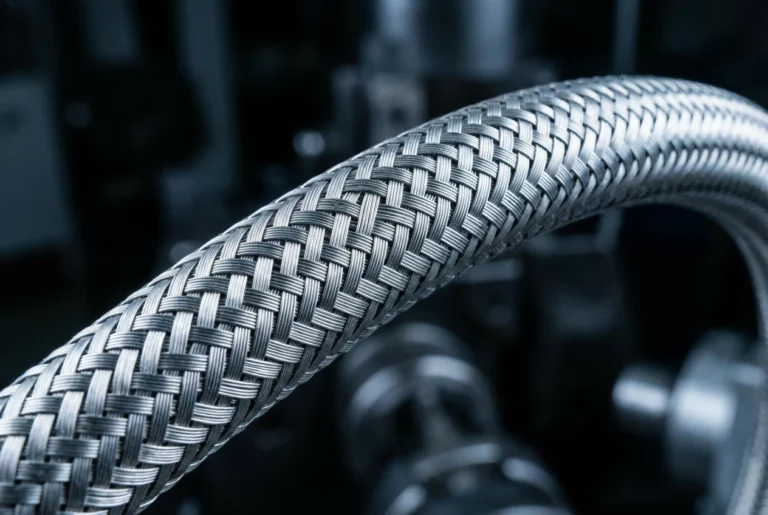 a premium automotive stainless steel braided brake hose